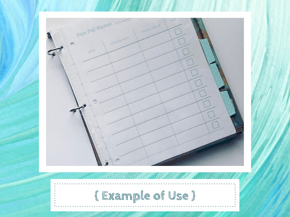 Nautical Penpal Binder Bundle Printable 10 Pages, Pen Pal Supplies