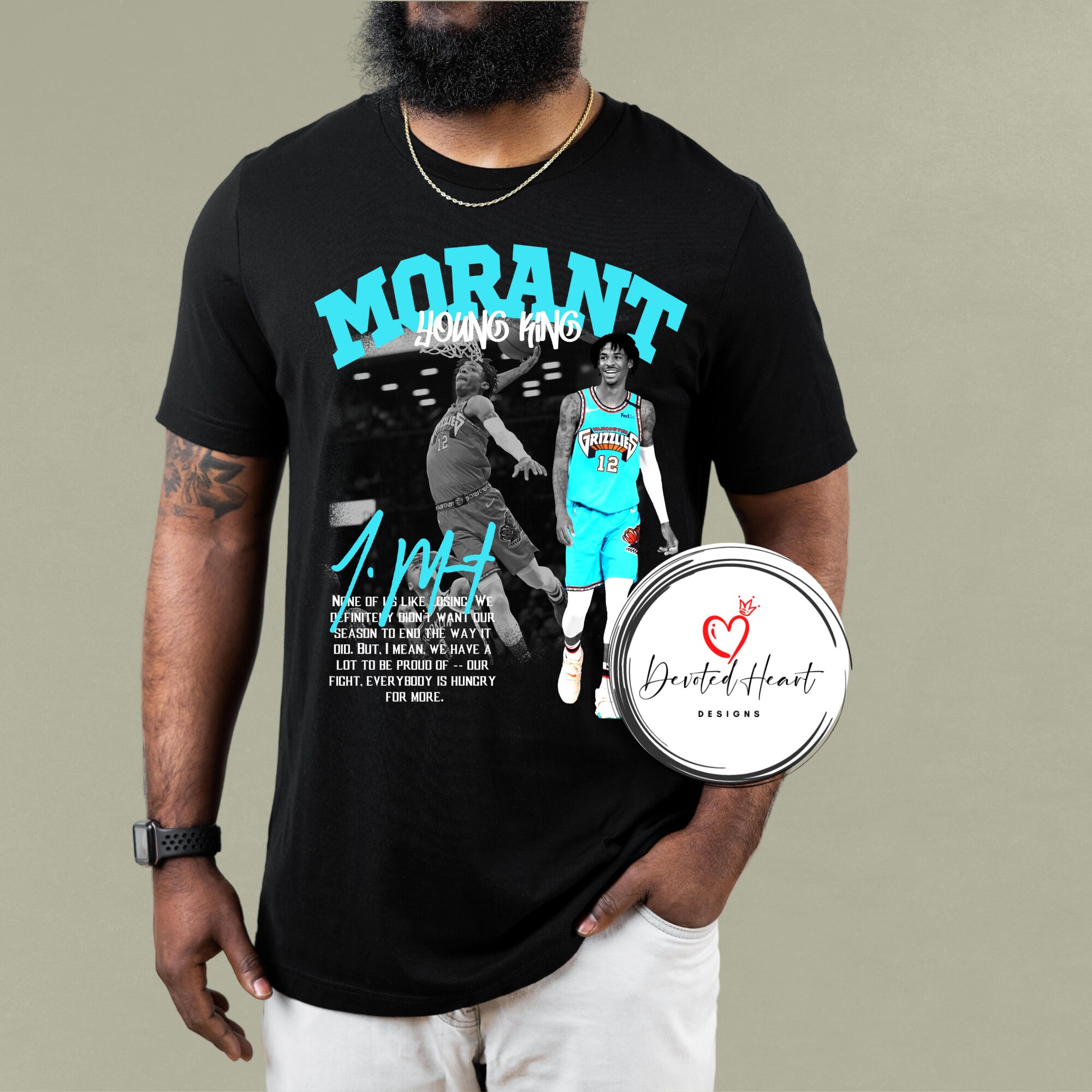 Ja Morant T-shirt Ja Morant Tee Ja Morant Graphic T-shirt - Etsy