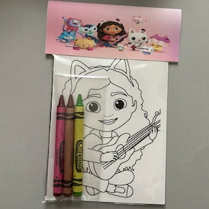 Gabby&#39;s Dollhouse Coloring Sheets: Party Favor Crayons