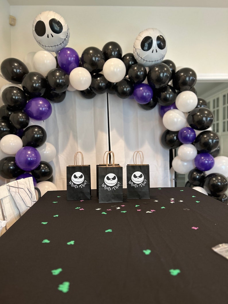 Sacs de fête Jack Skellington L'Étrange Noël de monsieur Jack Goodie bags sacs de bonbons Sacs d'Halloween traiter les sacs image 3