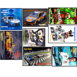 NASCAR-valentijnskaarten | Raceautokaarten | uitwisselingskaarten in de klas