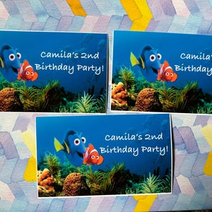 Finding Nemo Sticker Labels | Finding Dory Sticker Labels | Party Favors