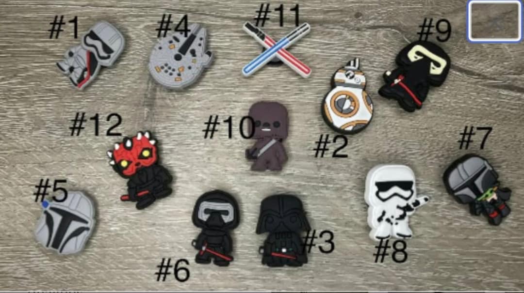 Star Wars Croc Charms Shoe Charms Jibbitz the Mandilorian