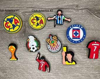 World Cup Shoe Charms: Soccer Futbol Jibbitz