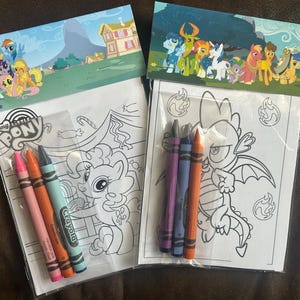 My Little Pony Coloring Sheets: Personalized Party Favors