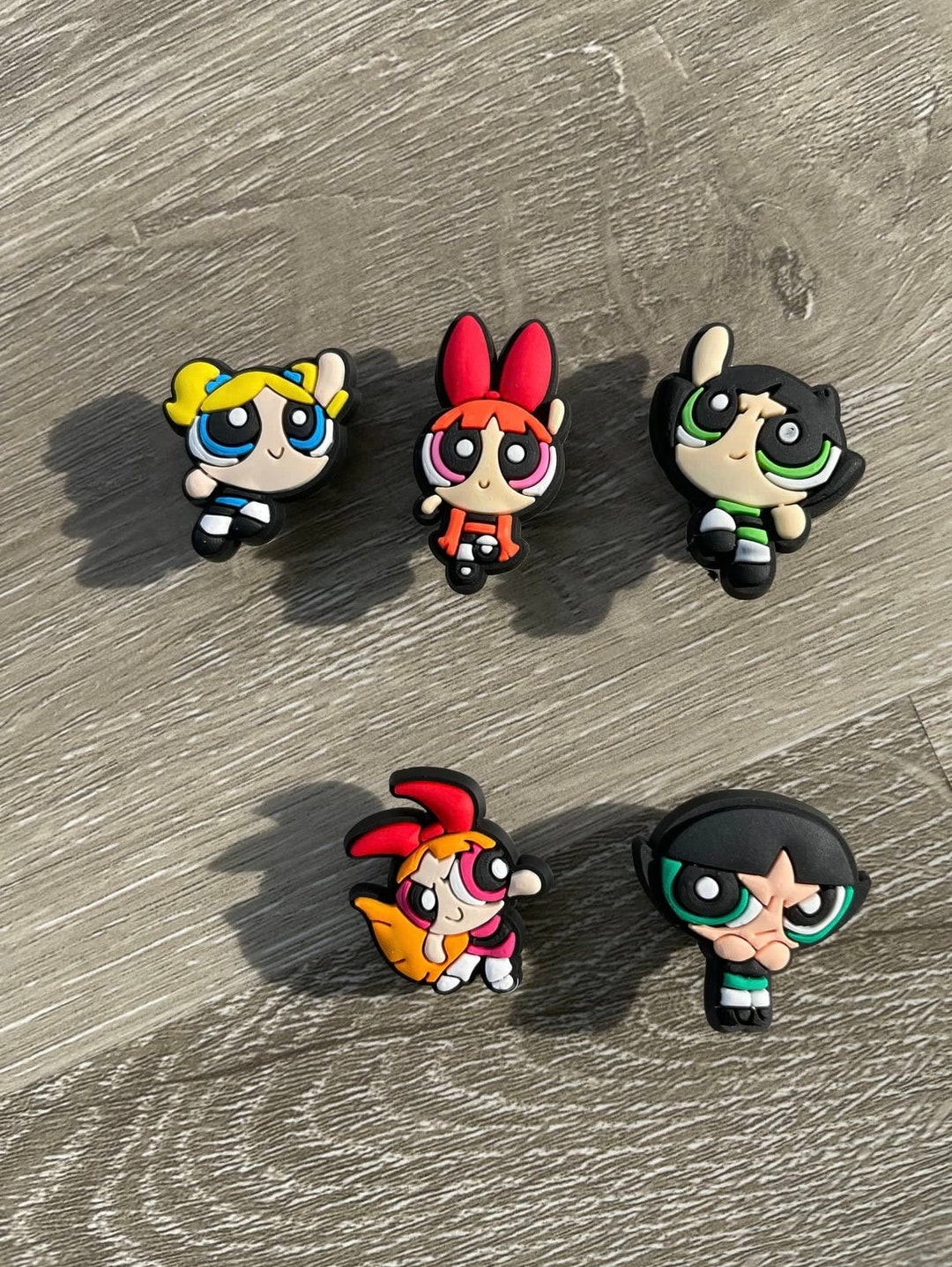 Power Puff Girls Croc Charms Shoe Charms Jibbitz 90s Etsy