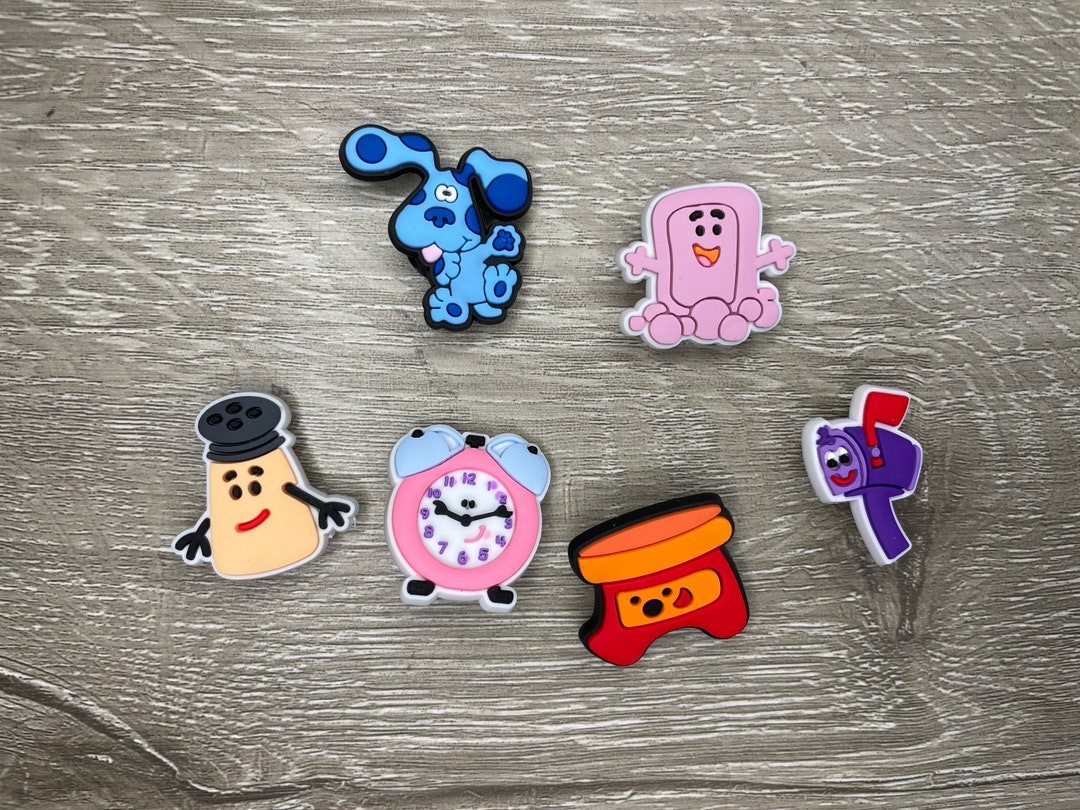 Set De Charms Pour Crocs Blues Clues – Figurines En Caoutchouc Waterproof – Multicolore – Années 90