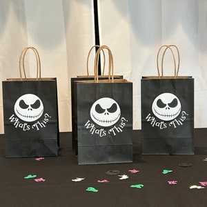 Sacs de fête Jack Skellington L'Étrange Noël de monsieur Jack Goodie bags sacs de bonbons Sacs d'Halloween traiter les sacs image 1