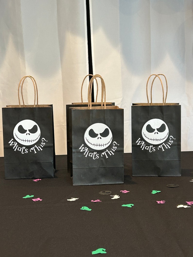 Sacs de fête Jack Skellington L'Étrange Noël de monsieur Jack Goodie bags sacs de bonbons Sacs d'Halloween traiter les sacs image 1