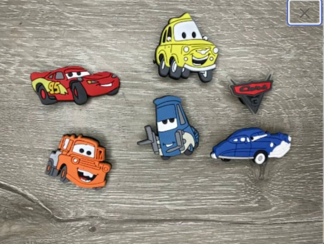 Cars Croc Charms Jibbitz Shoe Charms Lightning Mcqueen Etsy