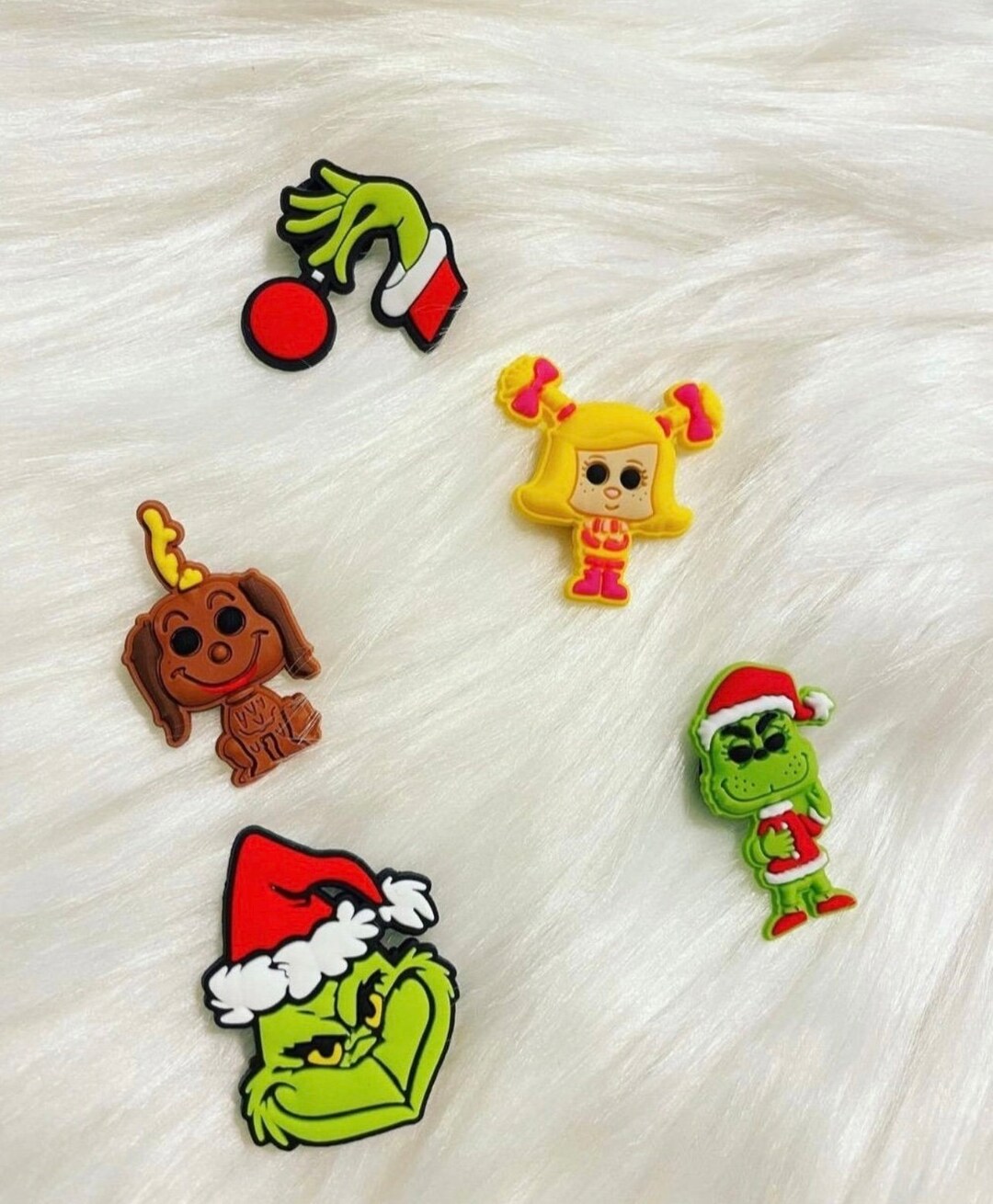 The Grinch Croc Charms Shoe Charms Jibbitz Etsy
