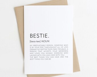 Best Friend Birthday Card Etsy