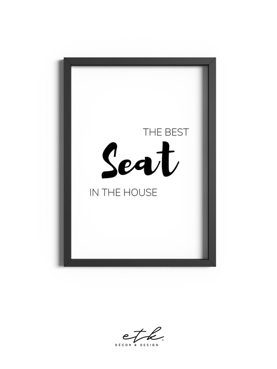 Bathroom Prints Best Seat Bathroom Sign Bathroom Wall Art Etsy