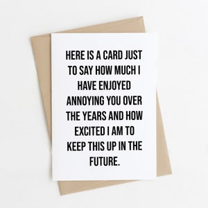Anniversary Card, Funny Anniversary Card, Anniversary Card For Him, Anniversary Card For Her, For Boyfriend, Girlfriend, Wife, Husband, A6