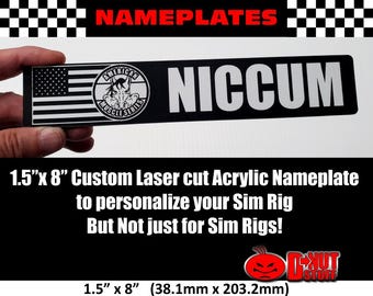 Custom Laser Cut Acrylic Nameplates