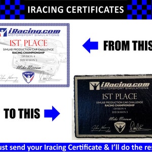 Certificados de carreras de pizarra grabada con láser imagen 3
