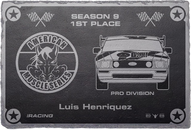 Certificados de carreras de pizarra grabada con láser imagen 8