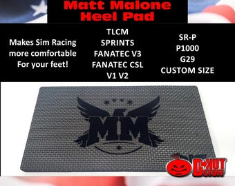 Heel Pad for Sim Racing Pedal Sets  Matt Malone Version