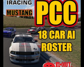 Custom Iracing Production Car Challenge AI Roster.  FR500S Mustang version