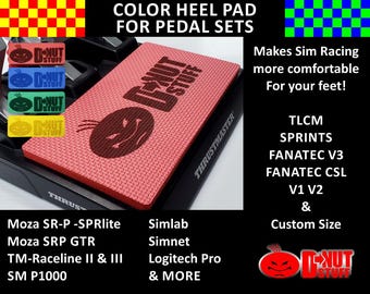 Color Heel Pad for Sim Racing Pedal Sets