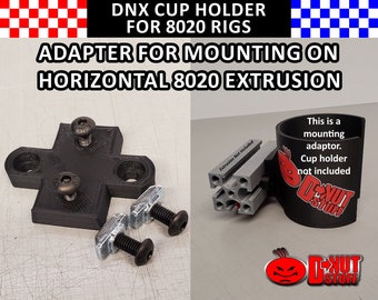 Adaptador para montar el portavasos en perfil horizontal