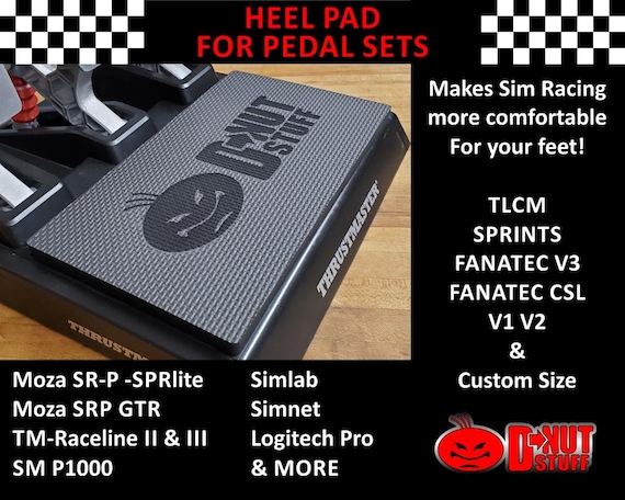 Heel Pad for Sim Racing Pedal Sets