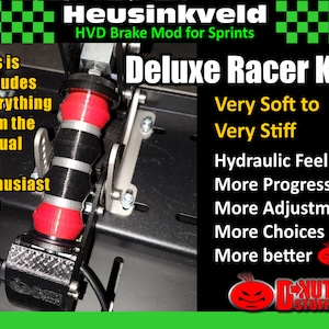 HVD Brake mod for Heusinkveld Sprints:  Deluxe Racer Kit