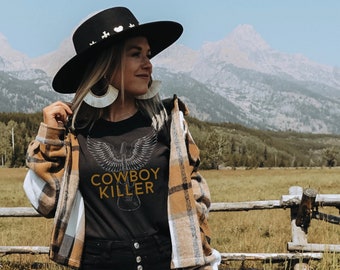 カウボーイキラー昇華ウエスタングラフィックTシャツPNG