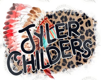 タイラー チャイルダーズ チーター プリント 昇華 PNG