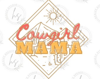 Cowgirl Mama Sublimacja PNG
