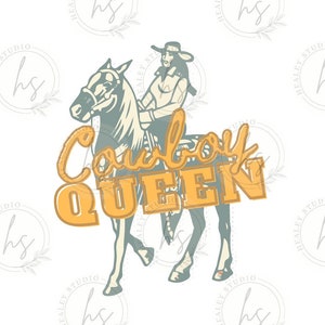 Cowboy Queen Sublimation PNG