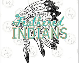 羽毛のあるインディアンの昇華PNG