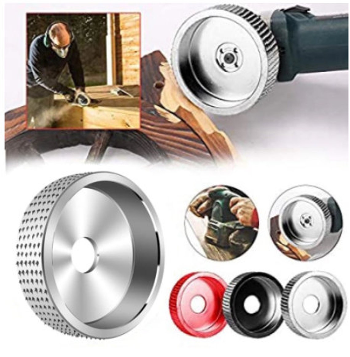 Round Wood Angle Grinding Wheel Sanding Carving Rotary Tool Etsy