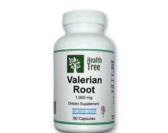 Baldrianwurzel Kapseln 1000 mg/Portion - 60 Tage Vorrat - Gesundheitsbaum