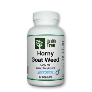 H Goat Weed Capsules 1000 mg/Serving - 60 days of supply - Health Tree