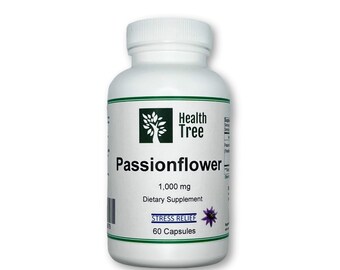 Passionsblume Kapseln 1000 mg/Portion - 60 Tage Vorrat - Health Tree