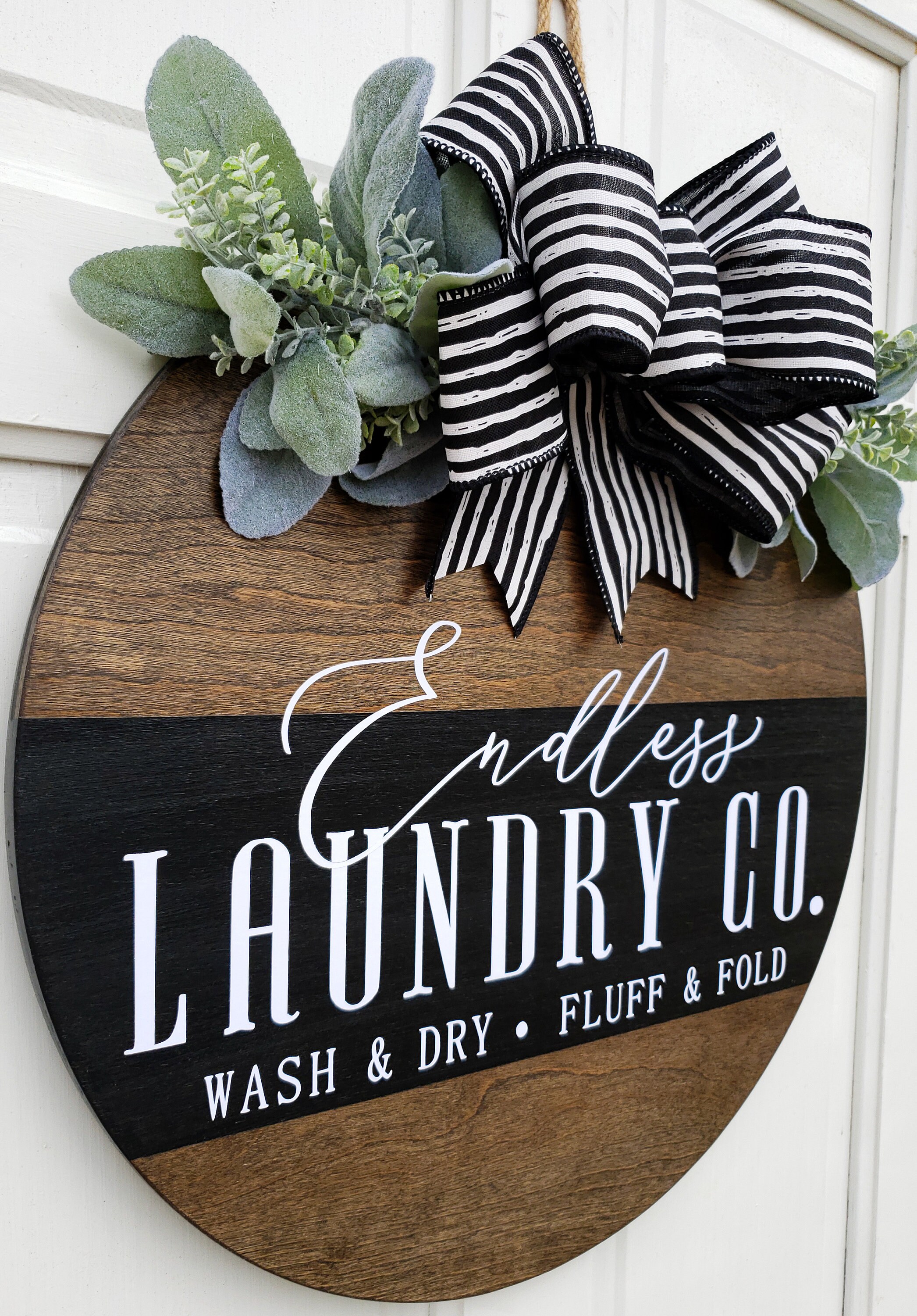Laundry Room Door Hanger Laundry Decor Laundry Wreath Etsy
