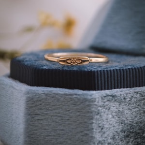 Forget Me Not Flower Ring, gold flower ring, 14k gold, sentimental gifts for her, dainty flower ring, miscarriage ring, simple wedding ring