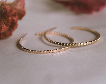 Beaded Hoop Earrings, gold hoop earrings, sterling silver hoops, beaded gold filled hoops, everyday earrings, handmade gifts for her