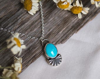 Royston Turquoise Pendant Necklace