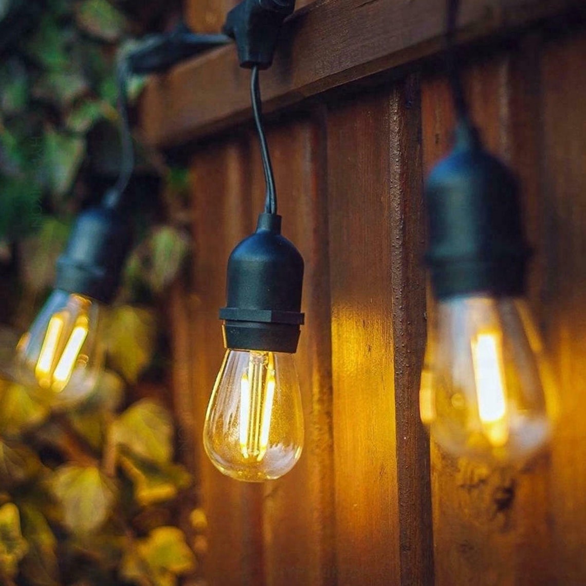 48FT Outdoor Globe String Lights Patio Yard Garden Lighting | Etsy