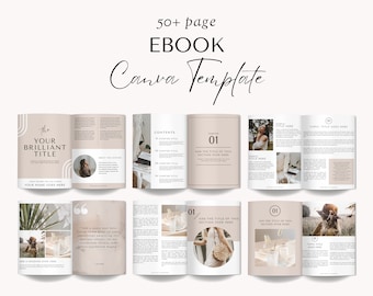Editable Workbook Template, Canva Coaching Ebook Template, Lead Magnet, Course Guide, Life Coach, Business, Marketing Tool Handbook Canva