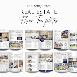 Real Estate Flyer Template, Realtor Flyer Canva, Real Estate Flyer Bundle, Editable Real Estate Flyers, Realtor Templates, Realtor Marketing