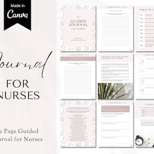 Guided Journal for Nurses, Printable Journal Nursing, Nursing Student ...