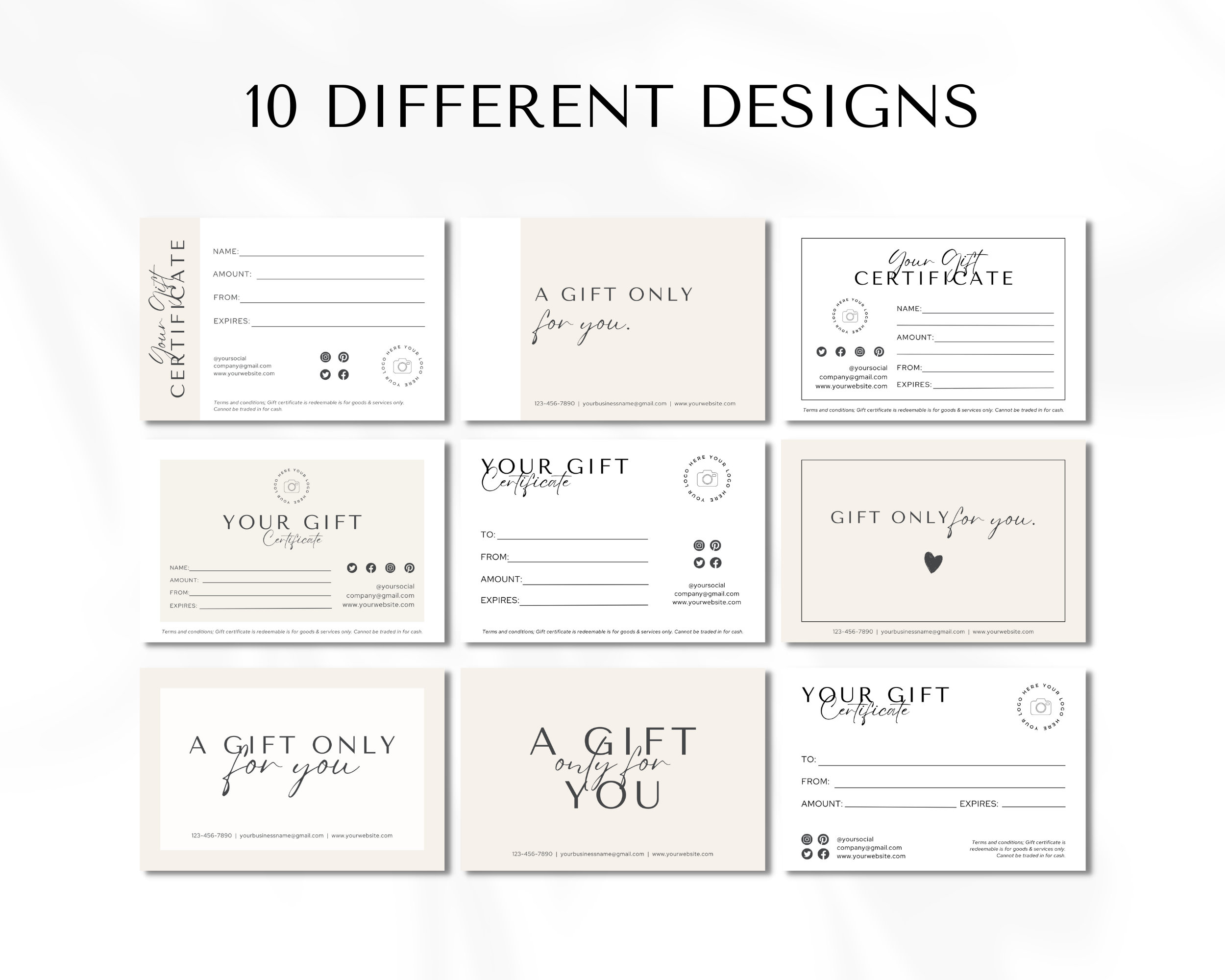 Gift Certificate Template Download, Gift Certificate for Small Business ...