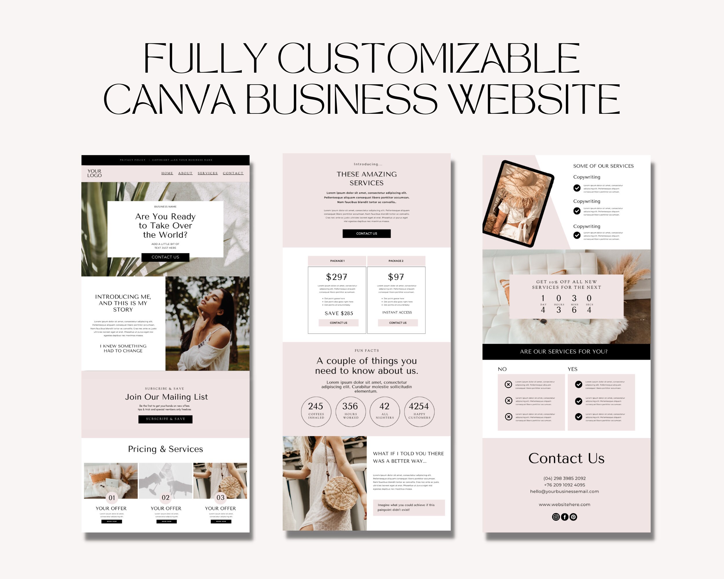 Canva Website Template Website Templates Done For You Website Canva Canva Website Template Website Templates Done For You Website Canva