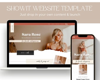 Showit Website Template, Website Template for Coaches, Showit Website Design, Showit Template, Website Template Coaching, Showit Coaching