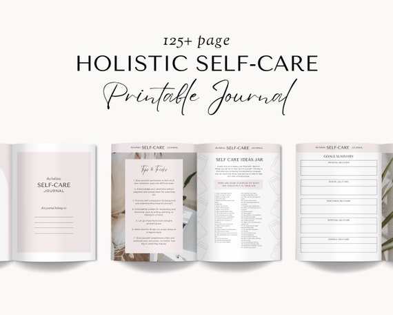 Self Care Planner, Self Care Journal, Self Care Printable, Self Care Checklist, Wellness Planner Printable, Mindfulness Mental Health Kit