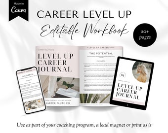 Career Planning Tools, Career Coaching, Career Lead Magnet, Job E-book, Career Goals Journal, Career Planner, Canva Career Plan Template