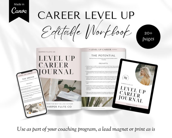 Career Planning Tools, Career Coaching, Career Lead Magnet, Job E-book, Career Goals Journal, Career Planner, Canva Career Plan Template